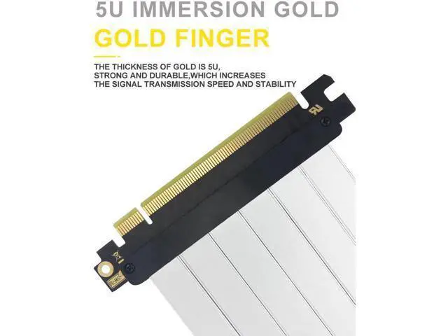 Alt view image 3 of 5 - Express Riser Cable X16 10cm/25cm for High Speed Graphics Cards E Extender Connector
