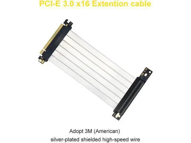 Alt view image 4 of 5 - Express Riser Cable X16 10cm/25cm for High Speed Graphics Cards E Extender Connector