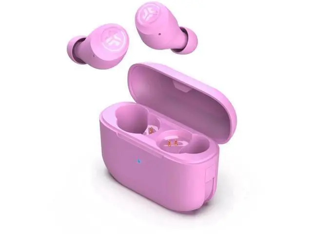 Alt view image 2 of 7 - JLab Go Pop+ True Wireless Earbuds, Pink, Bluetooth, IPX4, Be Aware Mode, Customize Sound, Controls