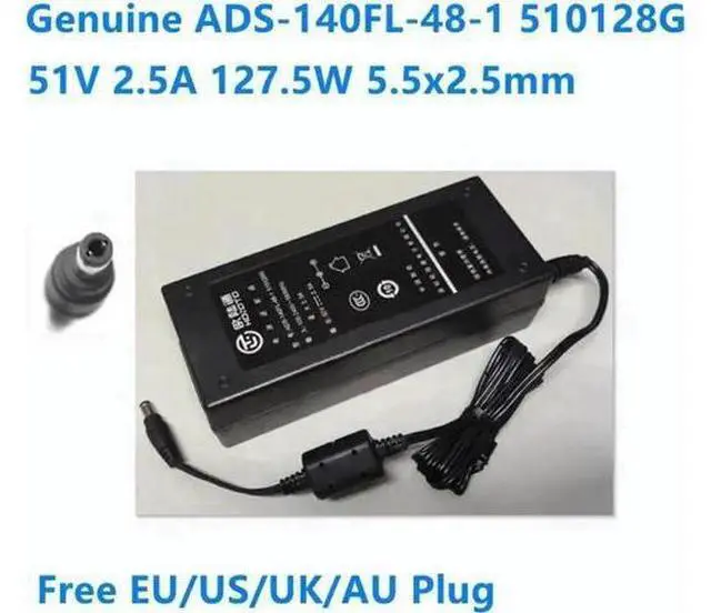 Main image of Aomoproing 51V 2.5A 127.5W 5.5x2.5mm HOIOTO ADS-140FL-48-1 510128G AC Adapter For Power Supply Charger