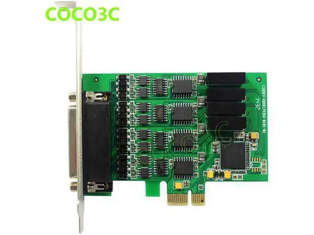 Alt view image 3 of 6 - Aomoproing PCI express 4 ports Serial RS422 RS485 card PCI-e to Multi RS-422 RS-485 adapter PCIe Industrial I/O Card + low profile bracket