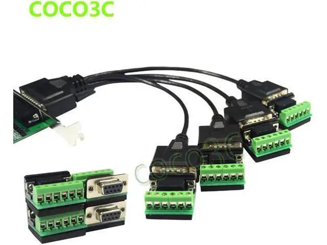 Alt view image 6 of 6 - Aomoproing PCI express 4 ports Serial RS422 RS485 card PCI-e to Multi RS-422 RS-485 adapter PCIe Industrial I/O Card + low profile bracket