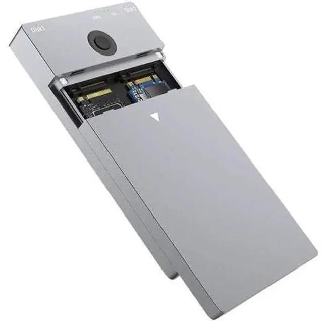 Main image of Aomoproing Rocketek M2 SSD Case NVME Enclosure Offline Clone/Duplicator Function M.2 to USB Type C 3.1 for NGFF PCIE M/B&M Key Box,US plug