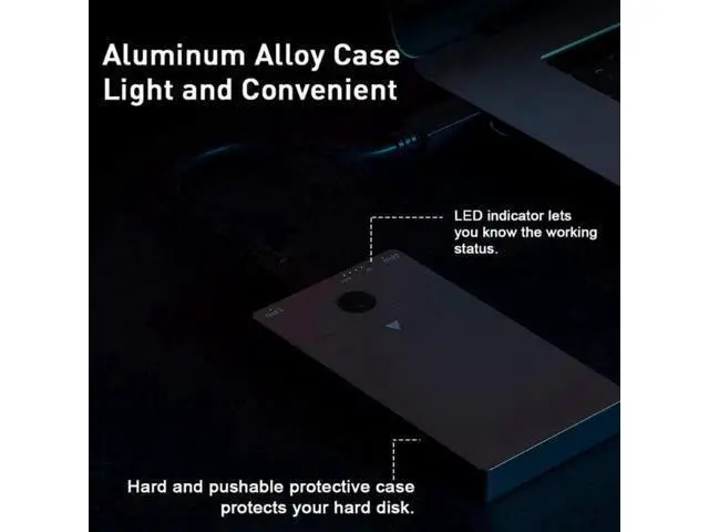 Alt view image 4 of 4 - Aomoproing Rocketek M2 SSD Case NVME Enclosure Offline Clone/Duplicator Function M.2 to USB Type C 3.1 for NGFF PCIE M/B&M Key Box,US plug
