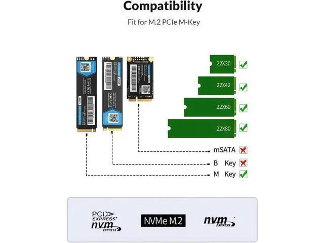 Alt view image 2 of 6 - Aomoproing Dual Bay M.2 NVME SSD Enclosure Offline Clone USB C 3.1 Gen2 10Gbps For M Key & M/B Key NVME PCIe SSD Hard Drive Reader