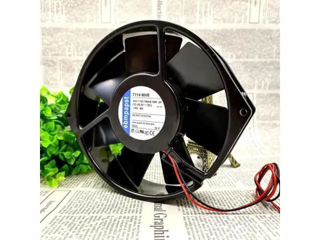 Alt view image 2 of 4 - Aomoproing 7114 NHR 7114 N DC 24V 19W 150x38MM Server Round Cooling Fan