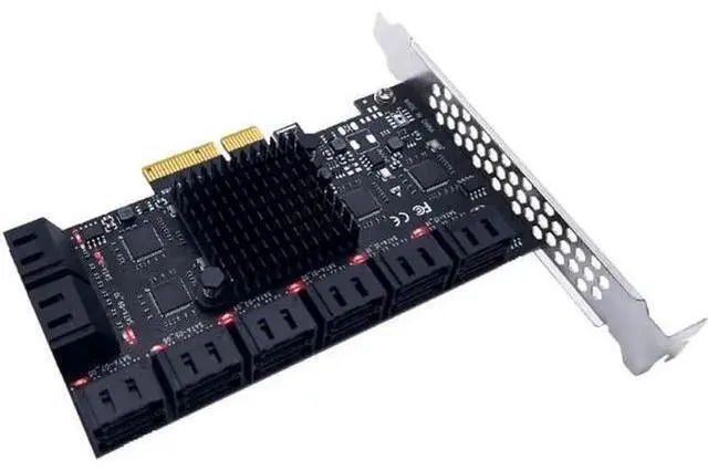 Main image of Aomoproing PCIE SATA Card PCIe to 16 Ports SATA 3.0 6G SSD Adapter Card Computer Accessories Support 16 SATA 3.0 Devices
