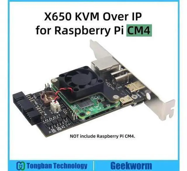 Main image of X650 PiKVM V3 PCIe Version for Raspberry Pi CM4 KVM Over IP HDMI CSI