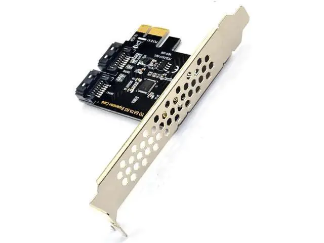 Alt view image 3 of 6 - Aomoproing PCI Express SATA 3 Controller Card 2 Port PCIe SATA III 6GB/s Internal Adapter Converter for Desktop PC Supports SSD and HDD