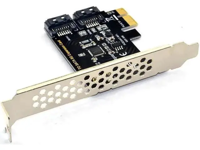 Alt view image 6 of 6 - Aomoproing PCI Express SATA 3 Controller Card 2 Port PCIe SATA III 6GB/s Internal Adapter Converter for Desktop PC Supports SSD and HDD