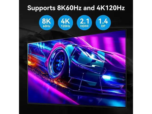 Alt view image 4 of 7 - Aomoproin4K@120Hz HDMI and 2 Displayport KVM Switch 3 Monitors 2 Computers DP 1.4 8K Display Port for 2 PC or Laptops Share Triple Monitor and 4 USB 3.0 Peripherals Support Extended and Duplicate Mode