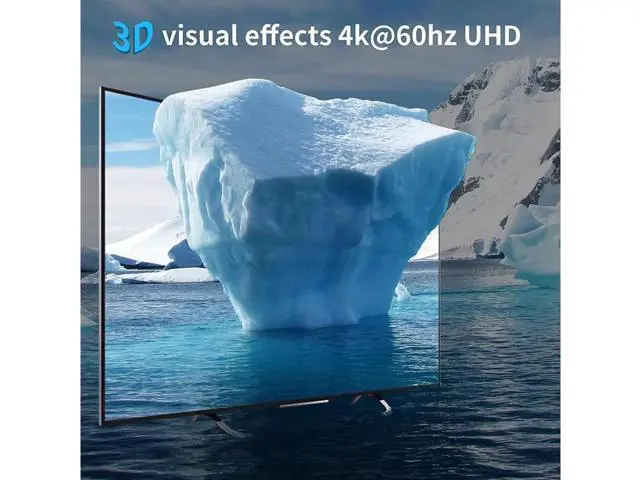 Alt view image 7 of 7 - 4 Port DisplayPort KVM Switch 3D UHD 4K@60Hz 4 in 1 Out USB and DP KVM Switcher for 4 PCs Share Keyboard Mouse Monitor and USB 2.0 Devices, with 4 USB Cables