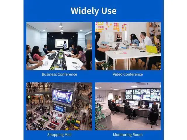 Alt view image 6 of 7 - 4 Port DisplayPort KVM Switch 3D UHD 4K@60Hz 4 in 1 Out USB and DP KVM Switcher for 4 PCs Share Keyboard Mouse Monitor and USB 2.0 Devices, with 4 USB Cables