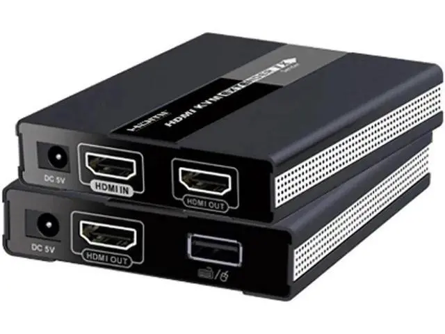 Alt view image 6 of 6 - HDMI KVM Extender Switch Over RJ45 Ethernet Network USB KVM HDMI Extension 60M POC 1080P Over CAT5e/6 For PS4 USB