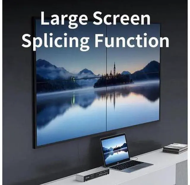 Alt view image 6 of 6 - HDMI DVI Video Wall Controller 4 In 4 Out 1080P TV Splicing 1X2 1X3 1X4 2X1 3x1 4X1 2X2 HDMI Splitter Switch