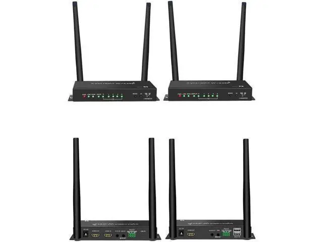 Alt view image 4 of 6 - 1080p 4K Wireless Transmission Display Adapter USB KVM HDMI Extender PC To TV Monitor Audio Video Transmitter and Receiver 100m