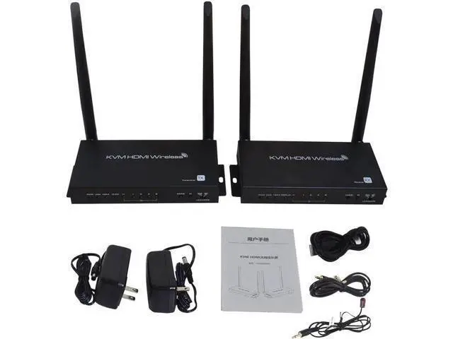 Alt view image 3 of 6 - 1080p 4K Wireless Transmission Display Adapter USB KVM HDMI Extender PC To TV Monitor Audio Video Transmitter and Receiver 100m