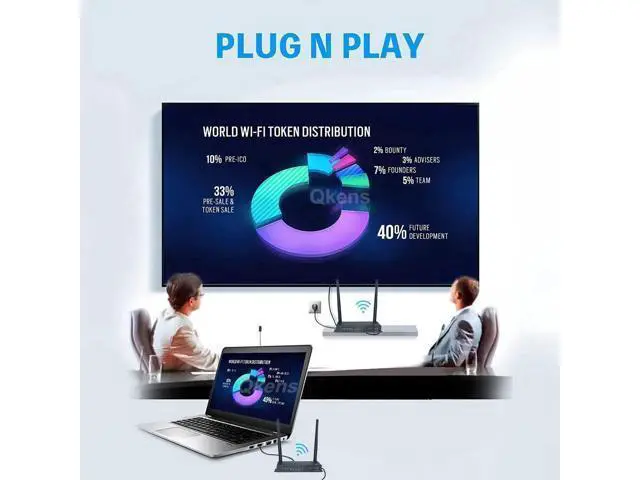 Alt view image 5 of 6 - 1080p 4K Wireless Transmission Display Adapter USB KVM HDMI Extender PC To TV Monitor Audio Video Transmitter and Receiver 100m