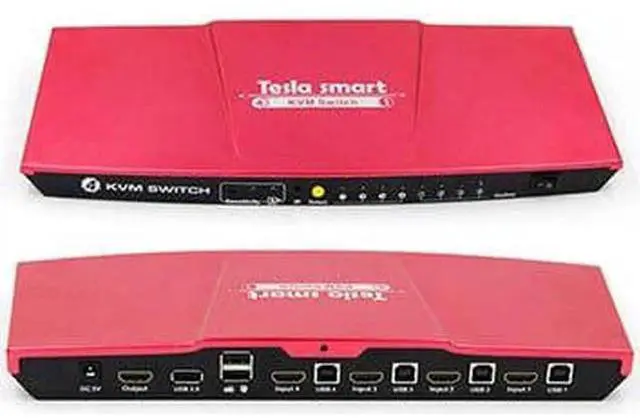 Main image of New Smart 4K 4-Port HDMI KVM Switch with USB2.0 IR Signals