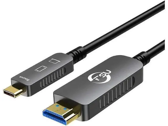 Alt view image 6 of 7 - USB 3.1 Type C to HDMI Fiber Optic Cable, 16.4ft/5M 18Gbps Ultra Speed Video Projection Cord, 4K@60hz, HDCP, 3D, Compatible with All Laptop Phones and Tablets with Type C & Thunderbolt 3 Interface