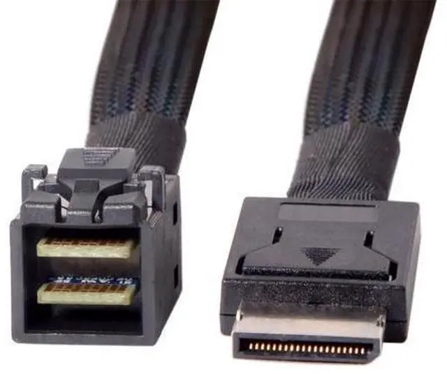 Alt view image 3 of 5 - NFHK OCuLink PCIe PCI-Express SFF-8611 4i to SFF-8643 SSD Data Active Cable 50cm