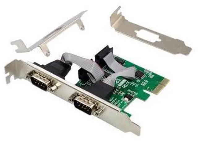 Main image of X-MEDIA XM-PEX-2S PCI-E 2-Port Dual DB9 Serial / RS232 Port PCI Express (PCIe x1) Adapter Card - WCH382L Chipset - 16C550/16C552/16C554 and 16C750 UART