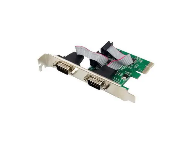 Alt view image 2 of 5 - X-MEDIA XM-PEX-2S PCI-E 2-Port Dual DB9 Serial / RS232 Port PCI Express (PCIe x1) Adapter Card - WCH382L Chipset - 16C550/16C552/16C554 and 16C750 UART