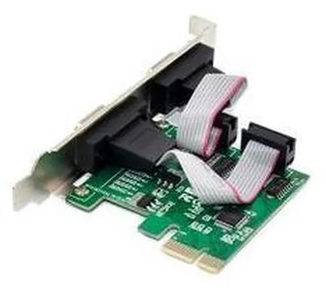 Alt view image 4 of 5 - X-MEDIA XM-PEX-2S PCI-E 2-Port Dual DB9 Serial / RS232 Port PCI Express (PCIe x1) Adapter Card - WCH382L Chipset - 16C550/16C552/16C554 and 16C750 UART