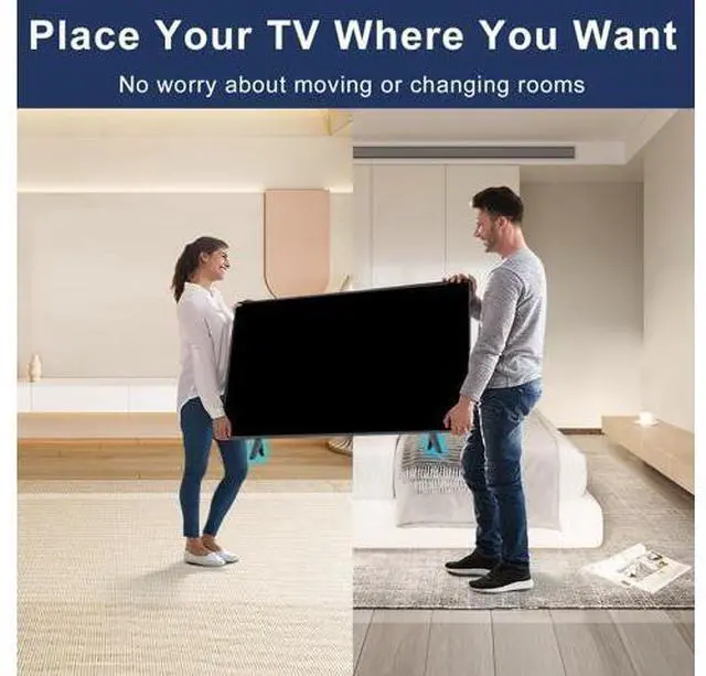 Alt view image 4 of 5 - Yaotieci TV Legs for Sceptre TV Stand, for Sceptre 720P 1080P HD LED DVD Edgeless 19" 32" 40" 43" 50", Fit for Bottom Hole Center-to-Center Distance of 10mm/0.39in to 20mm/0.78in