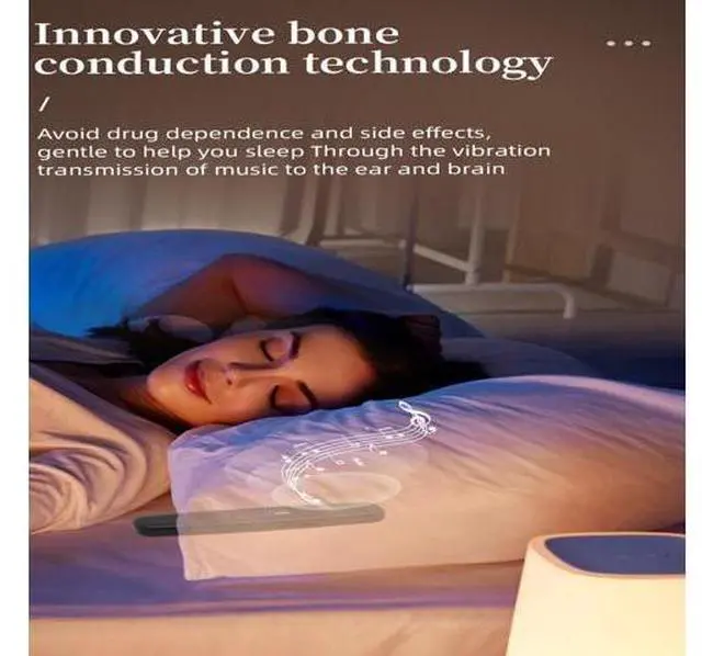 Alt view image 2 of 5 - Pillow Speaker Portable Sleep Sound System for Side Sleepers White Noise Machine for Relaxation and Sleep Aid Perfect for Travel Home and Bedtime Use