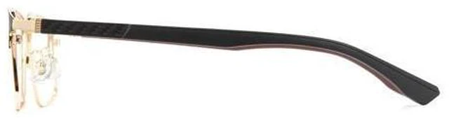 Alt view image 2 of 5 - Cyxus Carbon Fiber 99% Blue Light Glasses Men Women, 23g Semi-rim Square Frame for Computer Gaming 8146