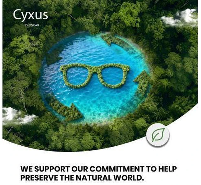 Alt view image 4 of 5 - Cyxus Carbon Fiber 99% Blue Light Glasses Men Women, 23g Semi-rim Square Frame for Computer Gaming 8146