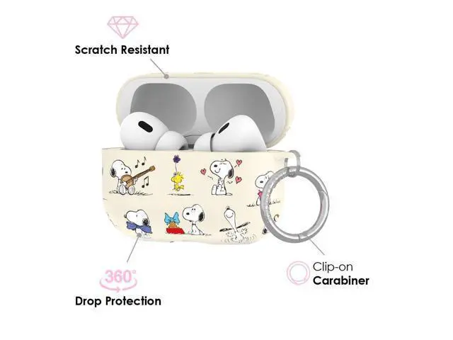 Alt view image 4 of 5 - Velvet Caviar Compatible with AirPods Pro Case 2nd and 1st Generation - Cute Protective Hard Cover for Women - Snoopy Moods