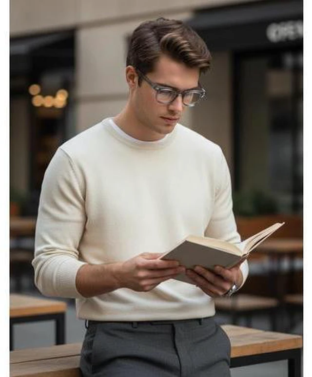 Alt view image 3 of 5 - SIPHEW Blue Light Blocking Glasses for Women & Men - Square Acetate Tr90 Sturdy Frame Anti Eyestrain Eyeglasses