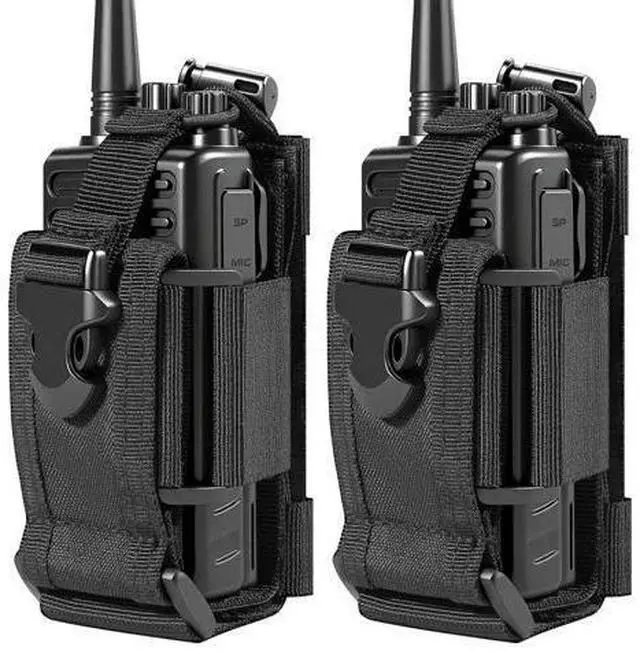 Main image of SAMCOM Radio Holster Holder Case Military Heavy Duty Pouch Bag for Dult Belt Two Ways Walkie Talkies Adjustable Storage,2 Packs