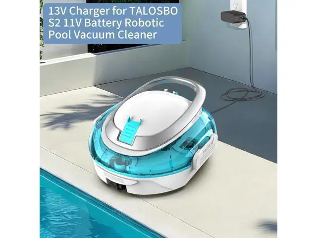 Alt view image 2 of 5 - VOJSALDR 13V Power Charger Replacement for TALOSBO S1 & S2 11V Battery Robotic Pool Vacuum Cleaner Adapter Charger
