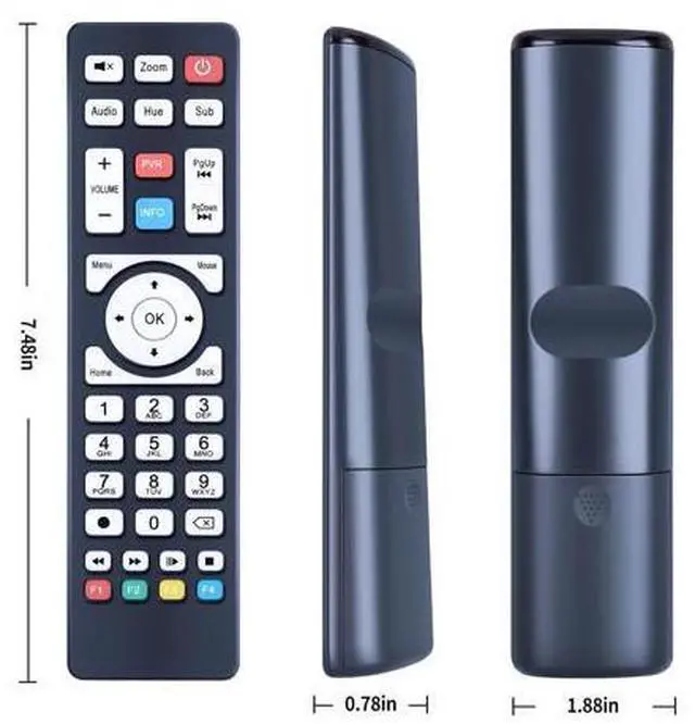 Alt view image 2 of 5 - RYQIF Replacement Remote Control Intended for MAX TV Gold 5G, Silver and Silver Plus, for Maxytec 4K UG55 5G Plus Set-Top Boxes