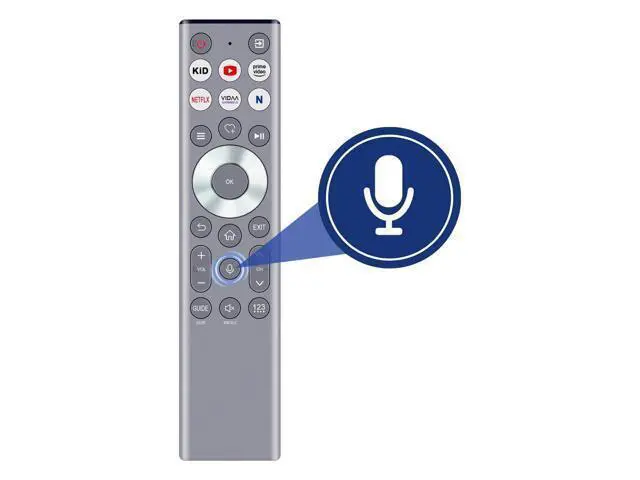 Alt view image 2 of 5 - ERF6F80H Replacement Voice Remote fit for Hisense 4K Smart TV Class A7 U8 Series ERF6F80H