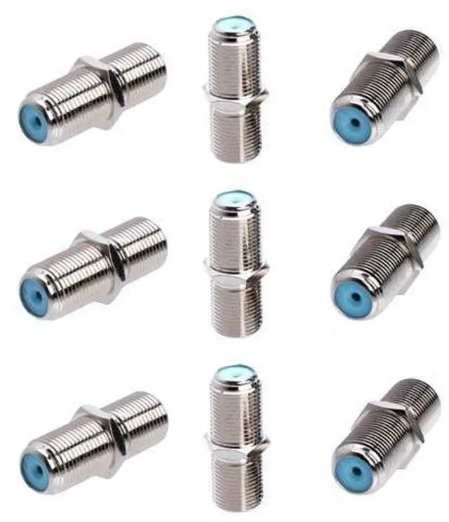 Main image of SATMAXIMUM F81 Barrel Female to Female Coupler Connector, 3GHz F-Type Coaxial Cable Extension Adapter for High-Speed Internet and Satellite (50 PCS)