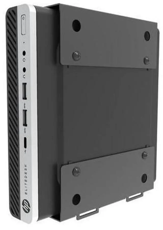 Main image of JINGCHENGMEI Wall Mount Compatible with HP EliteDesk, ProDesk, Mini Desktops - Steel Mount for Wall, Under Desk or VESA