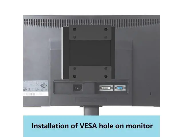 Alt view image 5 of 5 - JINGCHENGMEI Wall Mount Compatible with HP EliteDesk, ProDesk, Mini Desktops - Steel Mount for Wall, Under Desk or VESA
