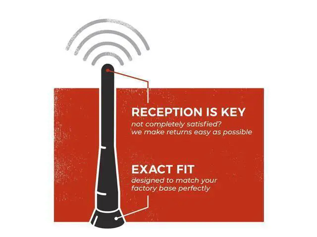 Alt view image 4 of 5 - CravenSpeed Stubby Antenna Compatible with Nissan Cube 2009-2014 ^^ 4 inches ^^ Short Antenna Replacement ^^ Made in The USA