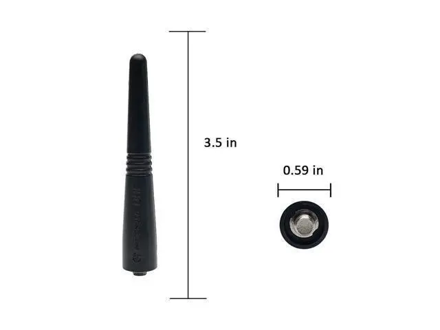 Alt view image 2 of 5 - BVMAG UHF Antenna Stubby Short Antenna Compatible for Motorola HT750 HT1250 HT1550 CP200D CP200 PR400 EX500 EX600 CP040 6Pack