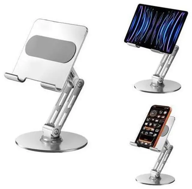 Main image of ITEUU for iPad Stand Holder Adjustable Tablet Stand for Desk 360 Rotating Metal Mount for 4-13 inch Devices, Compatible with iPad iPhone Tablet Kindle TAB Surface/Switch Holder for Desk