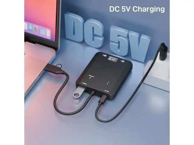 Alt view image 2 of 5 - VIXLW HDMI Splitter Extended Display for Dual Monitor, 1080p@60Hz USB A or USB-C to HDMI Vga Adapter for Extended Display of Laptop Monitor Desktop TV, Mac OS Windows Android