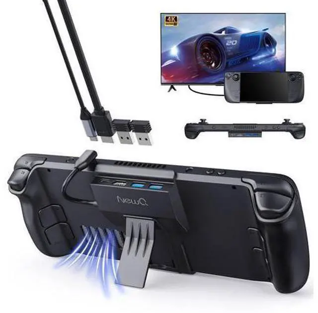Main image of Steam Deck Dock for Steam Deck/OLED with Foldable Stand, HDMI 4K@60Hz, 2 USB A 3.0, 100W Max PD-in, Portable or Desktop Accessories, Perfectly Match The Heat Dissipation Holes