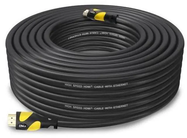 Main image of Postta HDMI Cable(50 Feet Yellow) HDMI 2.0V Support 4K 2160P,1080P,3D,Audio Return and Ethernet - 1 Pack