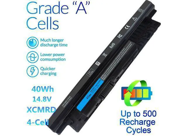 Alt view image 2 of 5 - 40Wh XCMRD 14.8V Battery for Dell laptop Inspiron 3521 15 3000 Series 15 3531 3537 5521 5537 3542 3543 3541 17 3721 3737 17R 5737 5721 14 3421 5421 3437 3443 Latitude 3440 3540 P28F P40F P26E T1G4M
