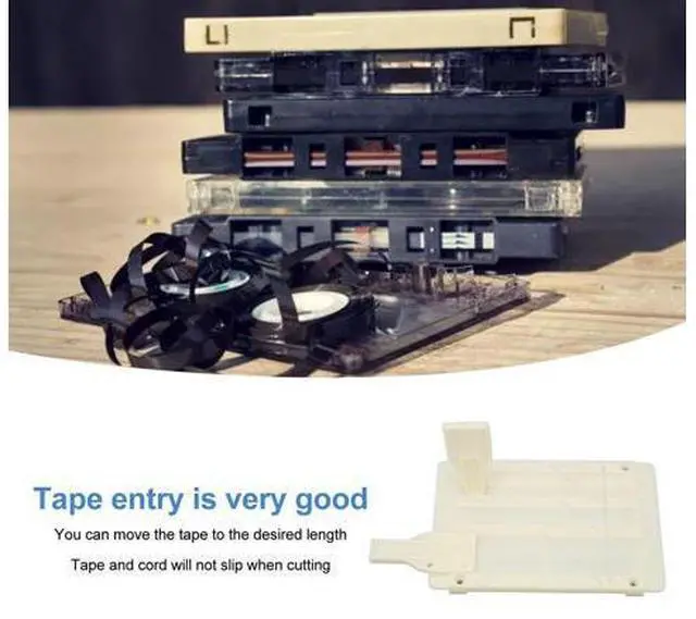 Alt view image 2 of 5 - Cassette Tape Splicing Block, 10 Inch, Repair Kit, Compatible with 0.25 and 0.5 Inch Tape