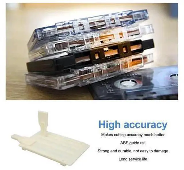 Alt view image 3 of 5 - Cassette Tape Splicing Block, 10 Inch, Repair Kit, Compatible with 0.25 and 0.5 Inch Tape